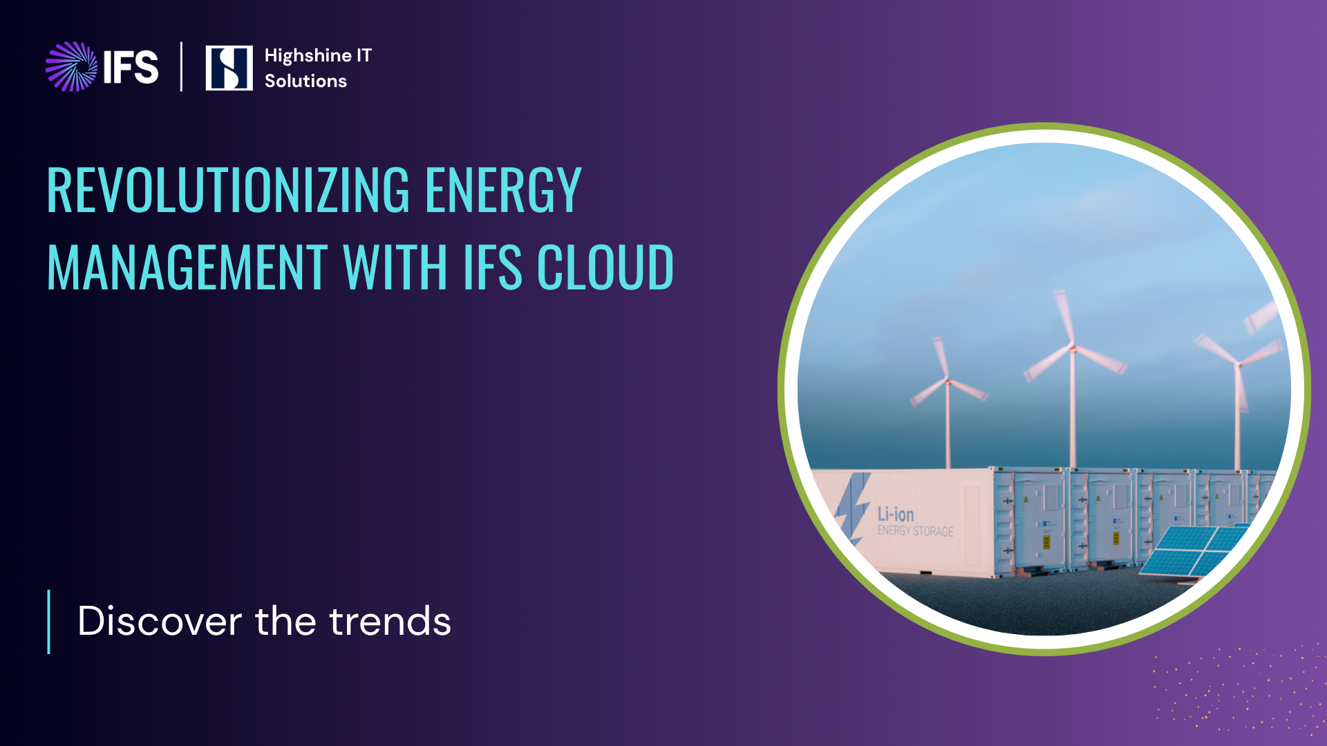 Revolutionizing Energy Management with IFS Cloud